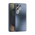 For Samsung Galaxy S25 Ultra 5G ABEEL Heat Dissipation Frosted MagSafe Phone Case with Lens Film(Dark Blue)
