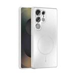 For Samsung Galaxy S25 Ultra 5G ABEEL Heat Dissipation Frosted MagSafe Phone Case with Lens Film(White)