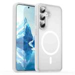 For Samsung Galaxy S25 5G Fanying Series PC Hybrid TPU Translucent Frosted MagSafe Phone Case(Matte White)