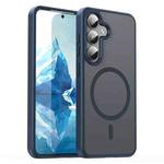 For Samsung Galaxy S24 5G Fanying Series PC Hybrid TPU Translucent Frosted MagSafe Phone Case(Cyan Blue)