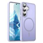 For Samsung Galaxy S24 5G Fanying Series PC Hybrid TPU Translucent Frosted MagSafe Phone Case(Lavender)