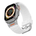 For Apple Watch 46mm / 49mm / 45mm / 44mm Tuobuzhe Liquid Silicone Watch Band(White)