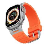 For Apple Watch 46mm / 49mm / 45mm / 44mm Tuobuzhe Liquid Silicone Watch Band(Orange)