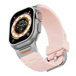 For Apple Watch 46mm / 49mm / 45mm / 44mm Tuobuzhe Liquid Silicone Watch Band(Retro Rose)