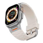 For Apple Watch 46mm / 49mm / 45mm / 44mm Tuobuzhe Liquid Silicone Watch Band(Starlight)