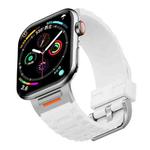 For Apple Watch 42mm / 41mm / 40mm / 38mm Tuobuzhe Liquid Silicone Watch Band(White)