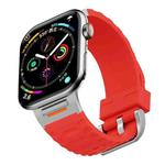 For Apple Watch 42mm / 41mm / 40mm / 38mm Tuobuzhe Liquid Silicone Watch Band(Red)