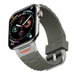 For Apple Watch 42mm / 41mm / 40mm / 38mm Tuobuzhe Liquid Silicone Watch Band(Forest Green)