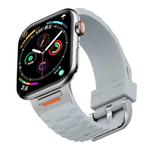 For Apple Watch 42mm / 41mm / 40mm / 38mm Tuobuzhe Liquid Silicone Watch Band(Cloudy Gray)
