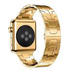 For Apple Watch 42 / 44 / 45 / 46 / 49mm xDfind Butterfly Buckle Stainless Steel Watch Band(Gold)