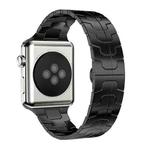 For Apple Watch 38 / 40 / 41 / S10 42mm xDfind Butterfly Buckle Stainless Steel Watch Band(Black)