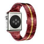For Apple Watch 38 / 40 / 41 / S10 42mm xDfind Butterfly Buckle Stainless Steel Watch Band(Red Gold)
