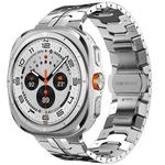 For Samsung Galaxy Watch8 / 8 Classic xDfind Butterfly Buckle Stainless Steel Watch Band(Silver)