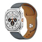 For Samsung Galaxy Watch Ultra / Ultra 2025 xDfind Rivet Buckle Genuine Leather Watch Band(Grey)