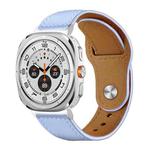 For Samsung Galaxy Watch Ultra / Ultra 2025 xDfind Rivet Buckle Genuine Leather Watch Band(Lavender)