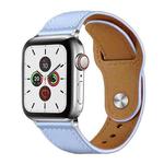 For Apple Watch 38 / 40 / 41 / S10 42mm xDfind Rivet Buckle Genuine Leather Watch Band(Lavender)