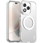 For Honor 400 Lite Global IMAK Chocolate Series TPU + PET MagSafe Phone Case(White)