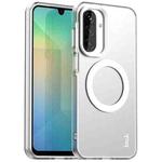 For Samsung Galaxy A17 5G IMAK Chocolate Series TPU + PET MagSafe Phone Case(White)