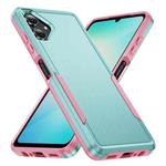 For Samsung Galaxy A06 4G / 5G Pioneer Armor Heavy Duty PC + TPU Phone Case(Green+Pink)
