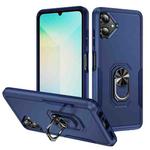For Samsung Galaxy A06 4G / 5G Pioneer Armor Heavy Duty PC + TPU Phone Case with Holder(Blue)