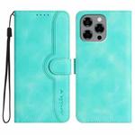 For Doogee Note 58 / Note 58 Pro Heart Pattern Skin Feel Leather Phone Case(Light Blue)