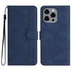 For Doogee Note 58 / Note 58 Pro Heart Pattern Skin Feel Leather Phone Case(Royal Blue)