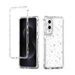 For Samsung Galaxy S25 Edge 5G Transparent Acrylic Laser Paper Phone Case(Stars)