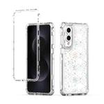 For Samsung Galaxy S25 Edge 5G Transparent Acrylic Laser Paper Phone Case(Snowflake)
