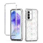 For Samsung Galaxy A36 5G Transparent Acrylic Laser Paper Phone Case(Snowflake)