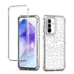 For Samsung Galaxy A36 5G Transparent Acrylic Laser Paper Phone Case(Love Heart)