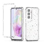 For Samsung Galaxy A35 5G Transparent Acrylic Laser Paper Phone Case(Stars)