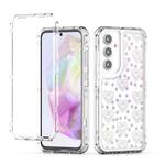 For Samsung Galaxy A35 5G Transparent Acrylic Laser Paper Phone Case(Love Heart)