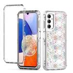 For Samsung Galaxy A14 5G / 4G Transparent Acrylic Laser Paper Phone Case(Snowflake)