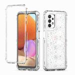 For Samsung Galaxy A32 5G Transparent Acrylic Laser Paper Phone Case(Snowflake)