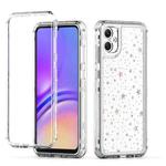 For Samsung Galaxy A05 Transparent Acrylic Laser Paper Phone Case(Stars)