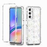 For Samsung Galaxy A05s Transparent Acrylic Laser Paper Phone Case(Snowflake)