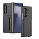 For Samsung Galaxy Z Fold7 5G GKK Ultra-thin Card Bag Phone Case(Carbon Fiber)