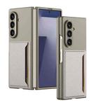 For Samsung Galaxy Z Fold7 5G GKK Ultra-thin Card Bag Phone Case(Titanium Grey)