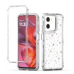 For Motorola Moto G05 / G15 / E15 Transparent Acrylic Laser Paper Phone Case(Stars)