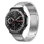 For Amazfit T-Rex 3 xDfind I-Shaped Buckle Stainless Steel Watch Band(Silver)