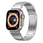 For Apple Watch 42 / 44 / 45 / 46 / 49mm xDfind I-Shaped Buckle Stainless Steel Watch Band(Silver)