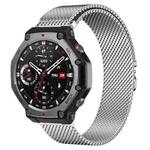 For Amazfit T-Rex 3 xDfind Milanese Parachute Buckle Stainless Steel Watch Band(Silver)