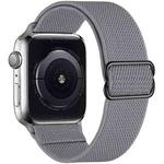 For Apple Watch 38 / 40 / 41 / S10 42mm xDfind Adjustable Slide Buckle Elastic Nylon Watch Band(Grey)