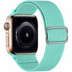 For Apple Watch 38 / 40 / 41 / S10 42mm xDfind Adjustable Slide Buckle Elastic Nylon Watch Band(Mint Green)