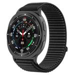 For Samsung Galaxy Watch8 / 8 Classic xDfind Woven Nylon Hook And Loop Fastener Watch Band(Black)
