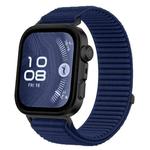 For Huawei Watch Fit4 / Fit4 Pro / Fit3 xDfind Woven Nylon Hook And Loop Fastener Watch Band(Azure)