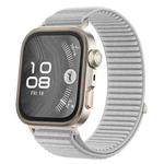 For Huawei Watch Fit4 / Fit4 Pro / Fit3 xDfind Woven Nylon Hook And Loop Fastener Watch Band(Grey)