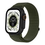 For Apple Watch 38 / 40 / 41 / S10 42mm xDfind Woven Nylon Hook And Loop Fastener Watch Band(Spruce Green)