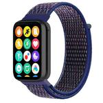 For Xiaomi Smart Band 9 Pro/8 Pro/Redmi Watch 5/4 xDfind Nylon Hook and Loop Fastener Watch Band(Indigo Blue)