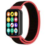 For Xiaomi Smart Band 9 Pro/8 Pro/Redmi Watch 5/4 xDfind Nylon Hook and Loop Fastener Watch Band(Red Black)